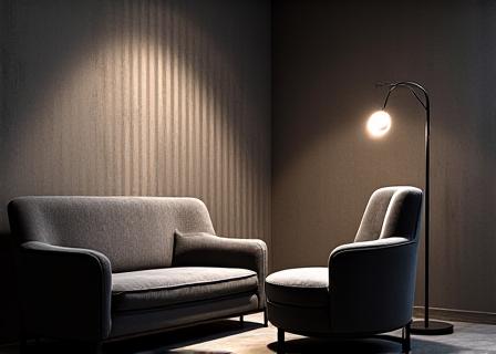 Shadowy breakout area for creative brainstorming